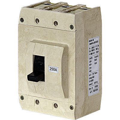 Автоматический выключатель Контактор ВА 04-36 340010, 400А, трехполюсный, 10кА (1002069)