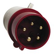 Вилка кабельная EKF 045 переносная, 125А, 380В, IP67, красная (ps-045-125-380)