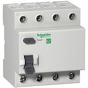 Выключатель дифференциального тока (УЗО) Schneider Electric Easy 9, 63А, 300 мА, AC, четырехполюсный, трехфазный (EZ9R64463)
