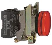 Лампа сигнальная, красная, со светодиодом, 230В, Schneider Electric (XB4BVM4)