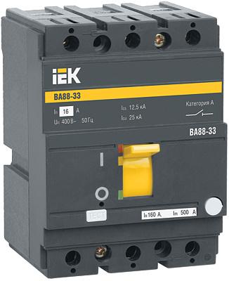 Автоматический выключатель IEK ВА 88-33, 160А, трехполюсный, 35кА (SVA20-3-0160)