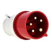 Вилка кабельная EKF PROxima переносная, IP44, 32А, красная (ps-025-32-380)
