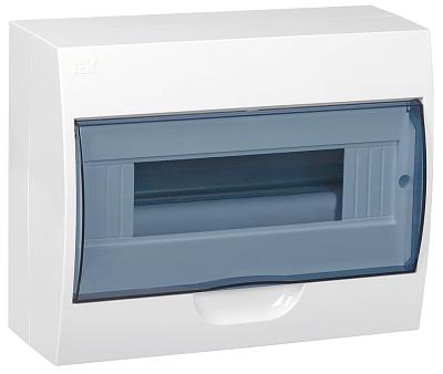 Щит распределительный навесной IEK ЩРн-П, 12 модулей, белая дверь, пластиковый (MKP12-N-12-40-10)