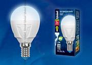 Светодиодная лампа Uniel 7Вт, LED-G45 7W/NW/E14/FR PLP01WH (UL-00002417)