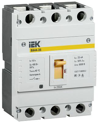 Автоматический выключатель ВА44-35 3Р, IEK (SVA4410-3-0250)
