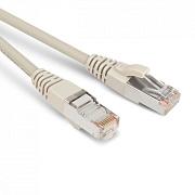 Патч-корд F/UTP, экранированный, Cat.5e, 0.5 м, серый, Hyperline (PC-LPM-STP-RJ45-RJ45-C5e-0.5M-LSZH-GY)