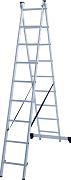 Двухсекционная алюминиевая лестница 2х9 Новая высота (1220209)