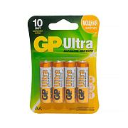 Батарейки алкалиновые AА, GP Ultra Alkaline 15 (GP 15AU-CR4 Ultra 40/160), продаются по 4шт