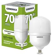 Лампа светодиодная HP 70Вт 230В 4000К E27-E40 GENERICA (LL-HP-70-230-40-E27-E40-G)