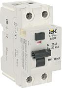 Выключатель дифференциального тока (УЗО) IEK ARMAT, 25 А, 30 мА, A, двухполюсный, однофазный (AR-R10N-2-025A030)