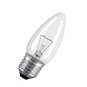 Лампа накаливания Osram CLAS B35 CL, 40Вт, E27, ДС декоративная свеча, прозрачная (4008321788580)