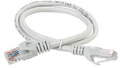 Патч-корд UTP RJ45, категория 5е, 1м, ITK (PC01-C5EUL-1M)