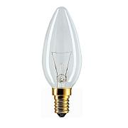 Лампа накаливания Philips B-35 clear, 60Вт, E14, ДС декоративная свеча, прозрачная (871150001167150)