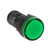Лампа сигнальная светодиодная AD16-16HS, зеленая, 24В, EKF PROxima (ledm-ad16-24-g)