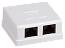 Настенная информационная розетка RJ45 8P8C, кат.5Е UTP, 2-порта, белая, ITK (CS2-1C5EU-22)