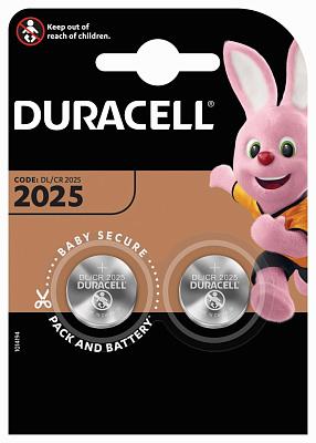 Батарейка "таблетка" CR2025, 3V BL2 Ultra, Duracell (Б0037272), продаются по 2шт