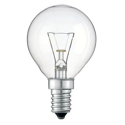 Лампа накаливания Philips P-45 clear, 60Вт, E14, ДШ декоративная шаровая, прозрачная (871150006699250)