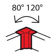 Внутренний изменяемый угол 80° - 120° Metra 100x50мм, Legrand (638031)