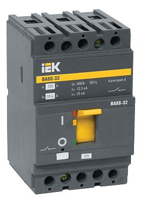 Автоматический выключатель IEK ВА 88-32, 125А, трехполюсный, 25кА (SVA10-3-0125)
