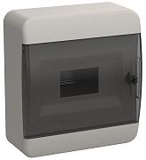 Корпус пластиковый ЩРН-П-8 IP41 черная прозрачная дверь TEKFOR TF5-KP12-N-08-41-K01-K03 IEK