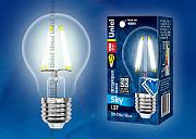 Светодиодная лампа Uniel PLS02WH А60, 8Вт, цоколь Е27, груша, прозрачная (UL-00001372)