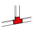 Кабель-канал DLP-D плоский угол - тройник, 20х10, Legrand (636413)