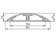 Кабель-канал CSP-F 75х17, серый, продажа кратно 2м, DKC (01332)