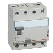 Выключатель дифференциального тока (УЗО) Legrand TX3, 25А, 30 мА, AC, четырехполюсный, трехфазный (403008)