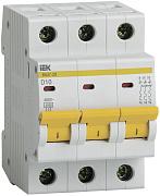 Автоматический выключатель IEK ВА 47-29 D10, 10А, трехполюсный, 4.5кА (MVA20-3-010-D)