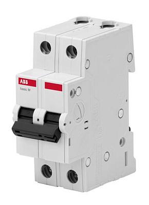 Выключатель автоматический модульный BMS412C40 Basic M 40А 2П двухполюсный C 4,5кА 2CDS642041R0404 ABB