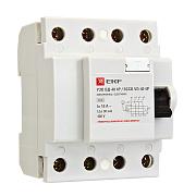Выключатель дифференциального тока (УЗО) EKF ВДТ-40, 40 А, 30 мА, АС, четырехполюсный, трехфазный (elcb-4-40-30e-sim)