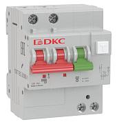 Выключатель автоматический дифференциального тока АВДТ с защитой от сверхтоков YON 63А 2П двухполюсный C 30мА MDV63-22C63-A DKC