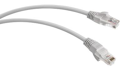 Патч-корд U/UTP, категория 5е, неэкранированный, серый, 0.3м, WRline (WR-PC-RJ45-UTP-5E-0.3-GY)