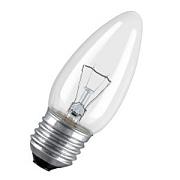 Лампа накаливания Osram CLAS B35 CL, 60Вт, E27, ДС декоративная свеча, прозрачная (4008321665973)