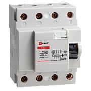 Выключатель дифференциального тока (УЗО), 4П, 16А, 30мА, EKF (elcb-4-16-30-em)