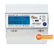Счетчик электроэнергии, акт/р, НЕВА МТ 324 AR E4BSC28(E4SС) 1/2  3х230/400 V 5(80)A трехфазный, многотарифный, Тайпит (6119030)
