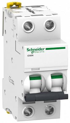 Выключатель автоматический iC60N 16А 2П двухполюсный C 6кА AC (перемен.) (A9F79216) Schneider Electric