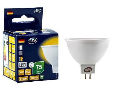 Светодиодная лампа 9Вт, GU5.3, TM REV (32414 0)