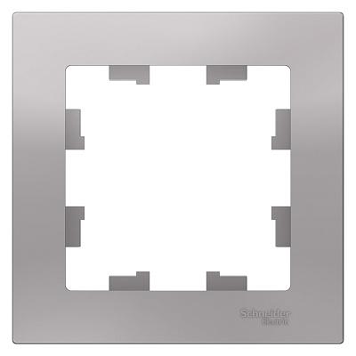 Рамка на 1 пост, AtlasDesign, цвет алюминий, Schneider Electric (ATN000301)