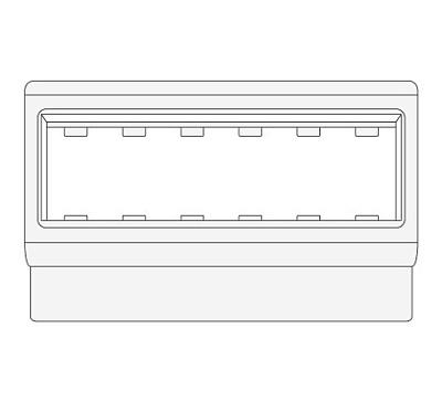 Рамка установочная на 6 модулей DKC VIVA, PDA3-DN 100 W0, белая (10353)