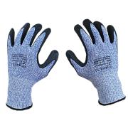 Перчатки для защиты от порезов, размер 11, HPPE+стекловолокно, SCAFFA (DY1350FRB-B/BLK-11)