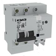 Дифференциальный автомат КЭАЗ, 16А, C16, 2-х полюсные, 30 мА (141586)