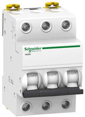 Выключатель автоматический iK60N 16А 3П трехполюсный C 6кА AC (перемен.) A9K24316 Schneider Electric
