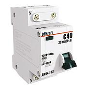Выключатель автоматический дифференциального тока АВДТ 32А 2П двухполюсный C 4,5кА 30мА тип AC ДИФ-101 15006DEK DEKraft