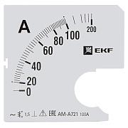 Шкала сменная для A721 100/5А-1,5 EKF (s-a721-100)