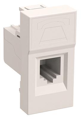 Розетка иинформационная RJ-45 1 модуль РКИ-10-00 ПРАЙМЕР, IEK (CKK-40D-RI1-K01)