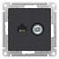 Розетка ТВ + компьютерная(RJ45 кат. 5Е), цвет карбон, Schneider Electric (ATN001089)