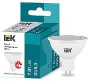 Светодиодная лампа IEK 7Вт, ECO MR16 софит GU5.3 4000K 630Лм 230В (LLE-MR16-7-230-40-GU5)