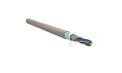 Витая пара экранированная F/UTP кат.5e 4x2x0,50 (24 AWG) LSZH нг(A)-HF Серая одножильная внутренняя WR-FTP-4P-C5E-LSZH-GY WRline 505752