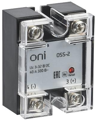 Реле твердотельное OSS-2 40А 380В AC 3-32В DC ONI (OSS-2-3-40-B)